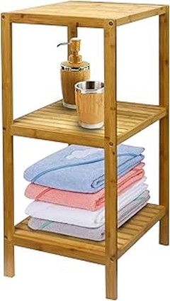 Uso efectivo de una estantería de baño de pie