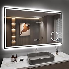 ¿Qué es un espejo de baño con reloj y cómo se diferencia de uno convencional?
