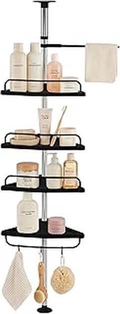 Comparativa: estanterías de baño esquineras de madera y metal