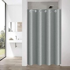 Las mejores cortinas de ducha con ojales para baños pequeños