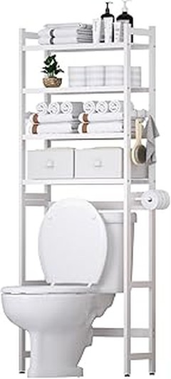 Descubre los mejores diseños de armarios de baño para encima del inodoro