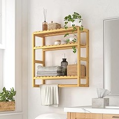 Opiniones y reseñas de usuarios sobre estanterías de baño de bambú