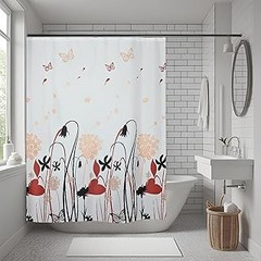 Cortinas de ducha con anillas