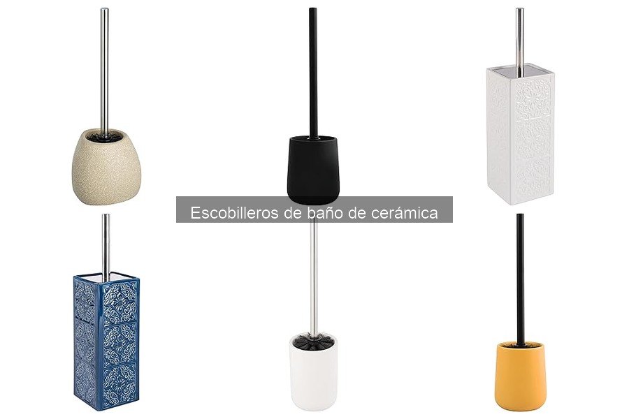 Accesorios ideales para escobilleros de baño de cerámica