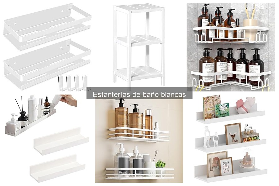 Accesorios Imprescindibles para Estanterías de Baño Blancas