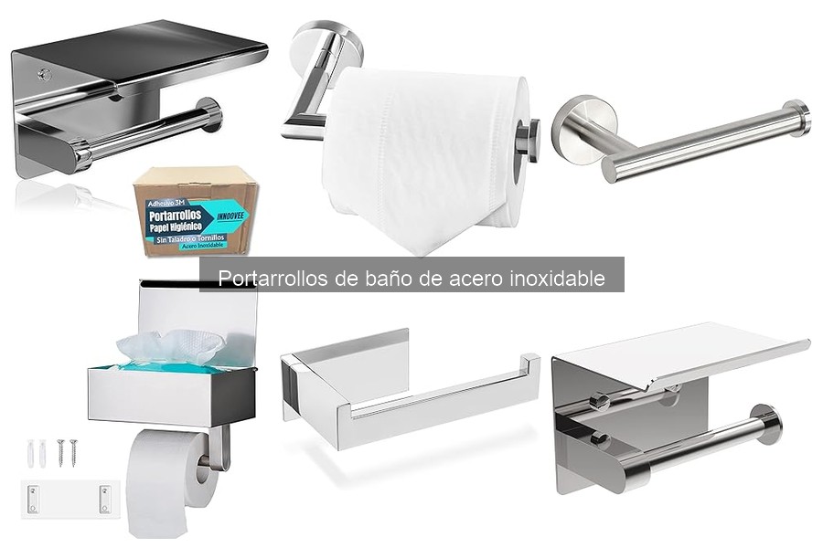 Accesorios que Complementan el Portarrollos de Baño de Acero Inoxidable