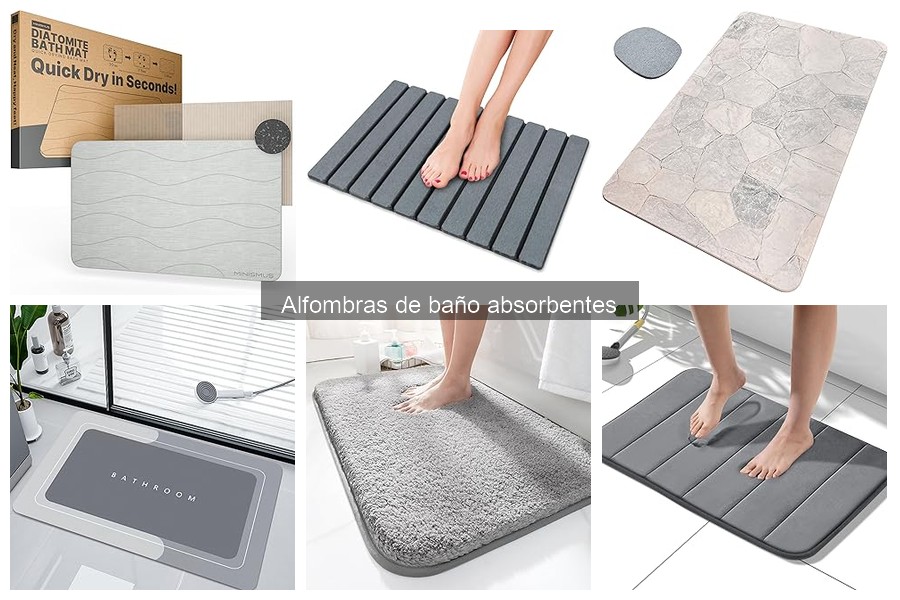 Alfombras de baño absorbentes: características y beneficios