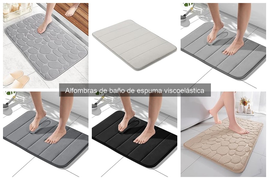 Alfombras de baño de espuma viscoelástica: características y beneficios