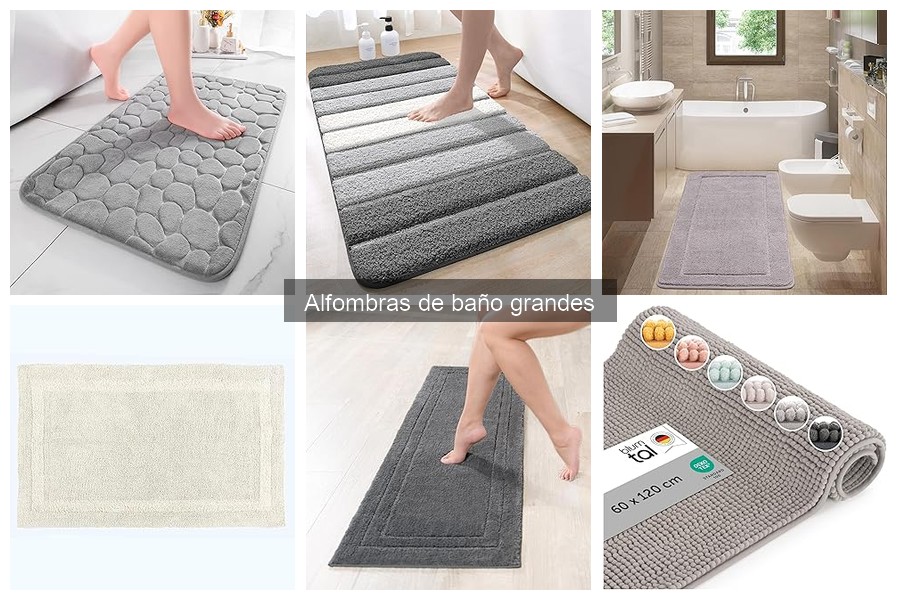 Alfombras de baño grandes para tu estilo de decoración