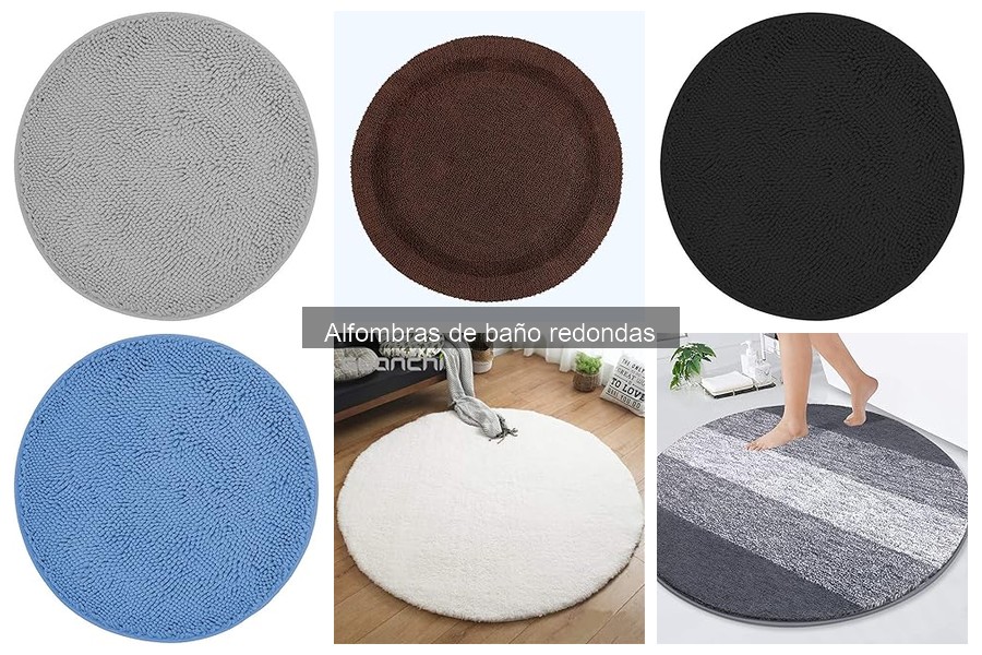 Alfombras de baño redondas ideales para espacios pequeños