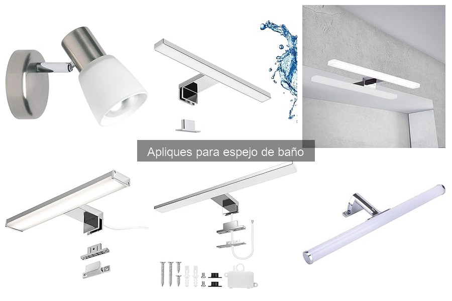 Alternativas a apliques para espejo de baño: Mejores opciones