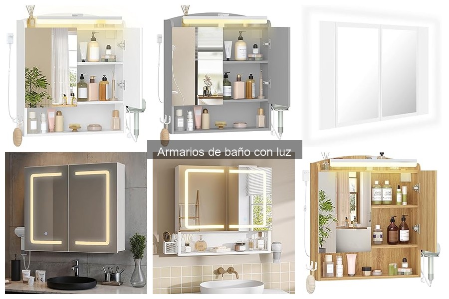 Alternativas a armarios de baño con luz: opciones funcionales