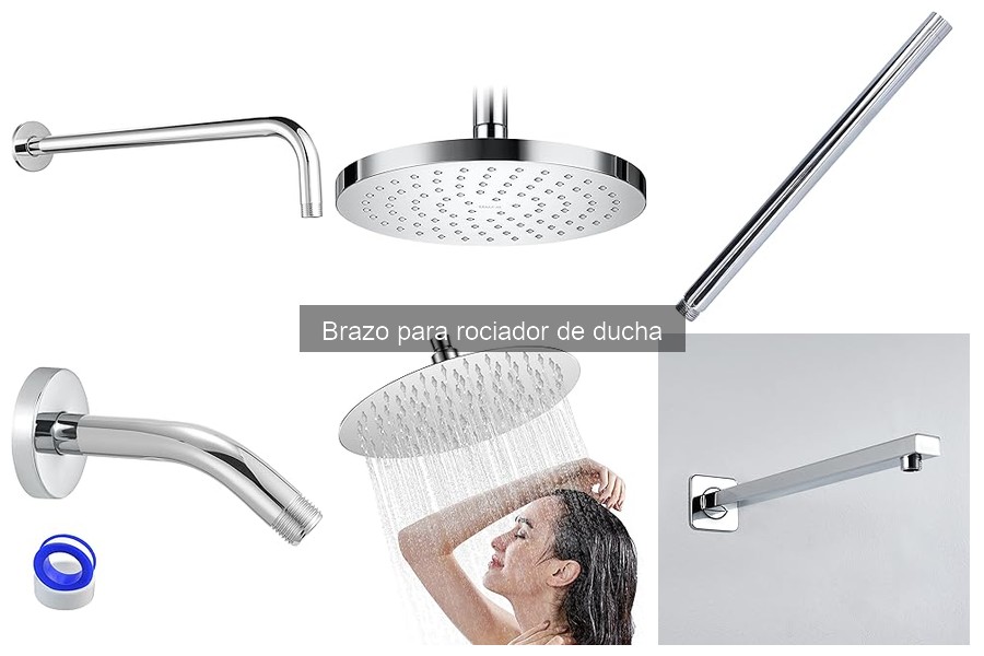 Alternativas a brazos para rociadores de ducha en baños pequeños