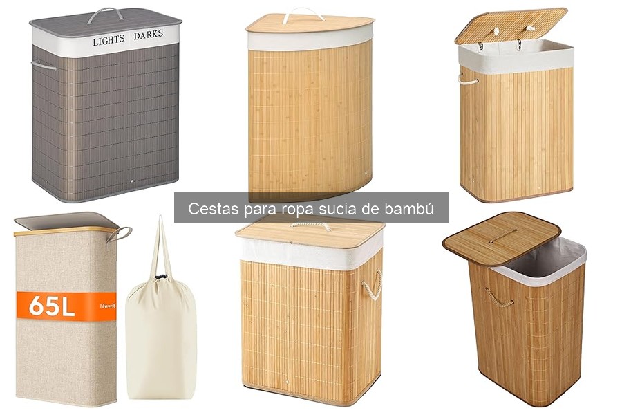 Alternativas a cestas de ropa sucia de bambú para tu hogar