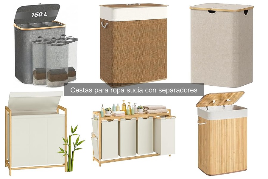 Alternativas a cestas para ropa sucia con separadores