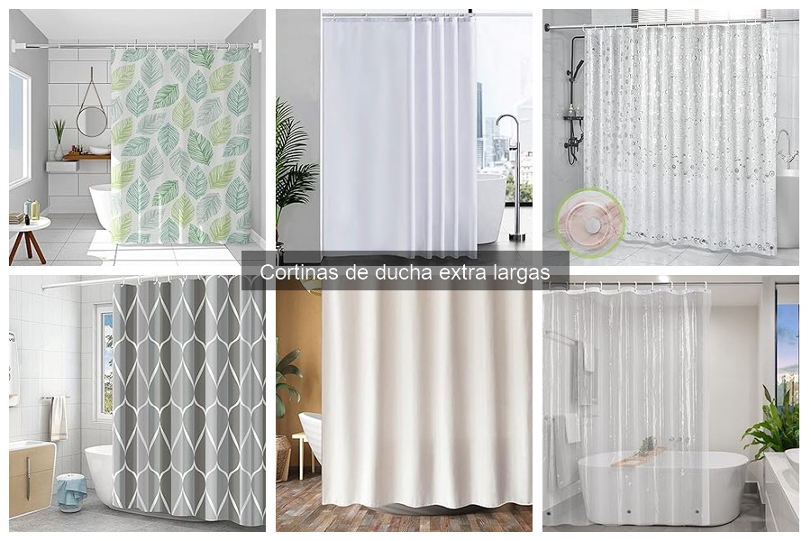 Alternativas a cortinas de ducha extra largas para tu baño