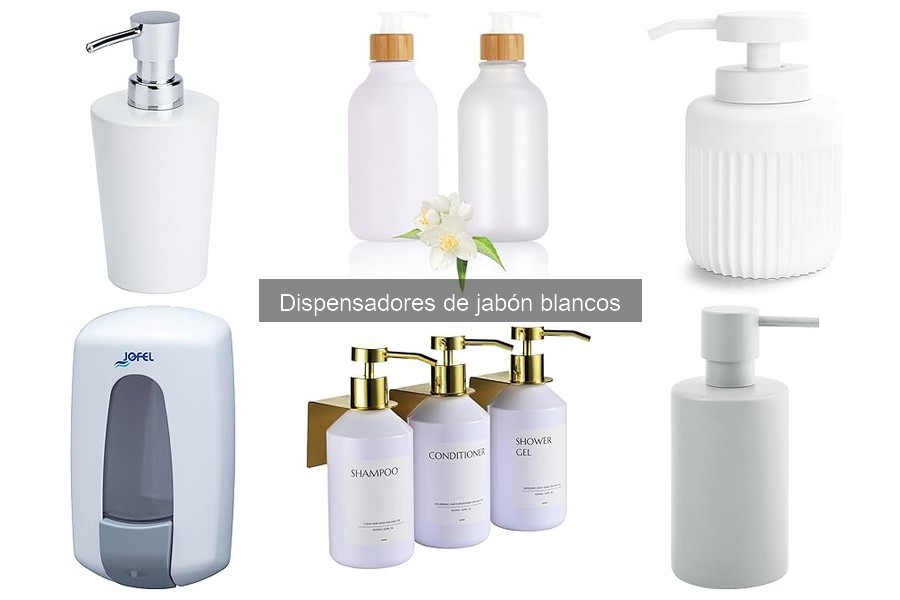Alternativas a dispensadores de jabón blancos: opciones útiles