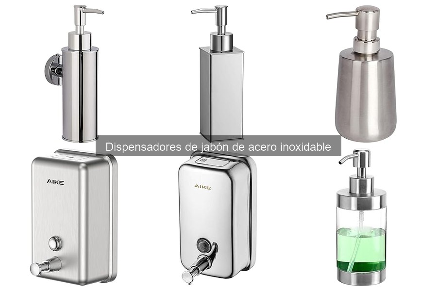 Alternativas a dispensadores de jabón de acero inoxidable
