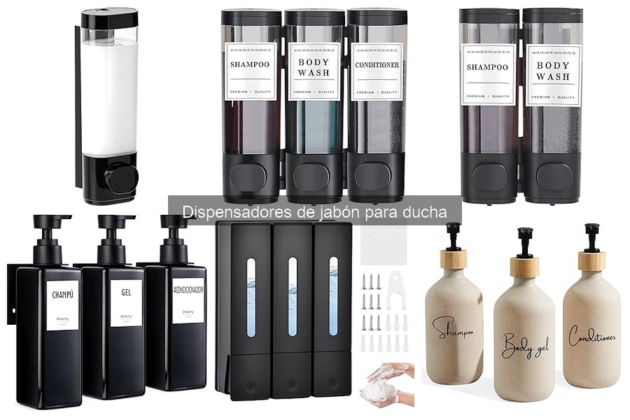 Alternativas a dispensadores de jabón para la ducha