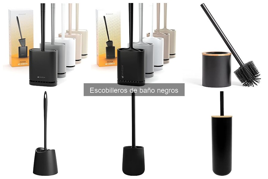 Alternativas a escobilleros de baño negros: estilos y colores