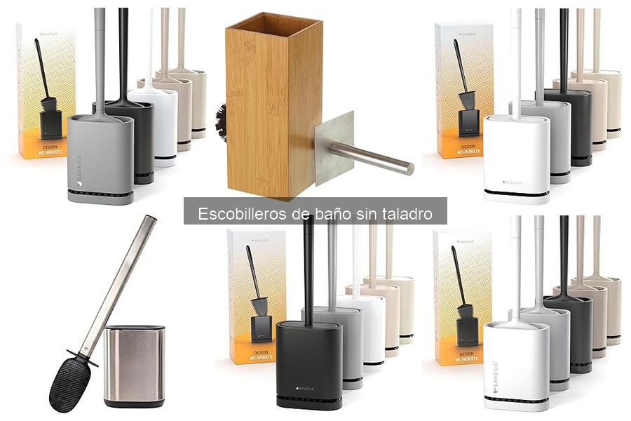 Alternativas a escobilleros de baño sin taladro