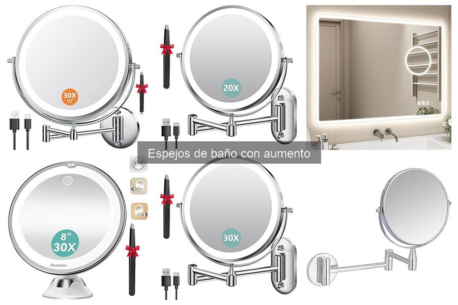 Alternativas a Espejos de Baño con Aumento: Mejores Opciones