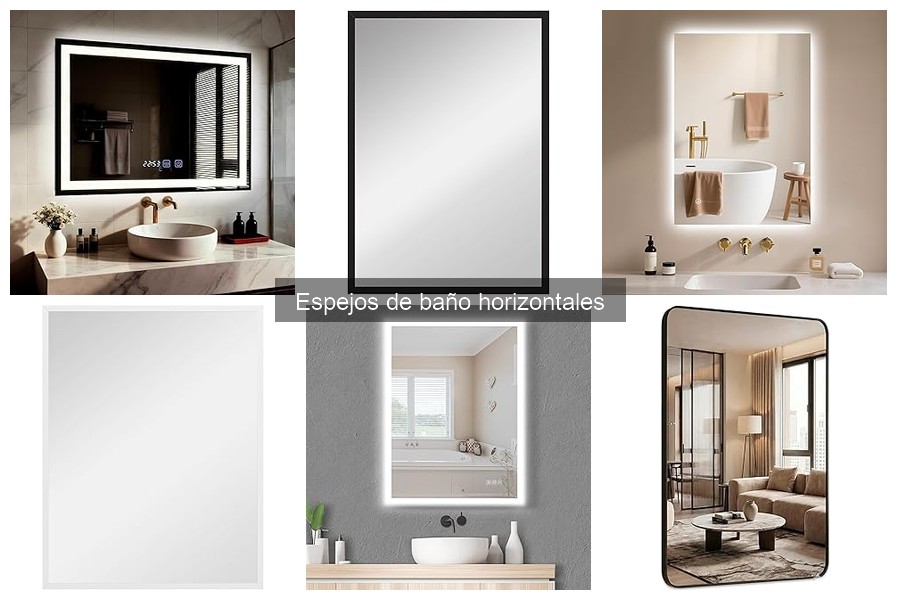 Alternativas a espejos de baño horizontales: mejores soluciones