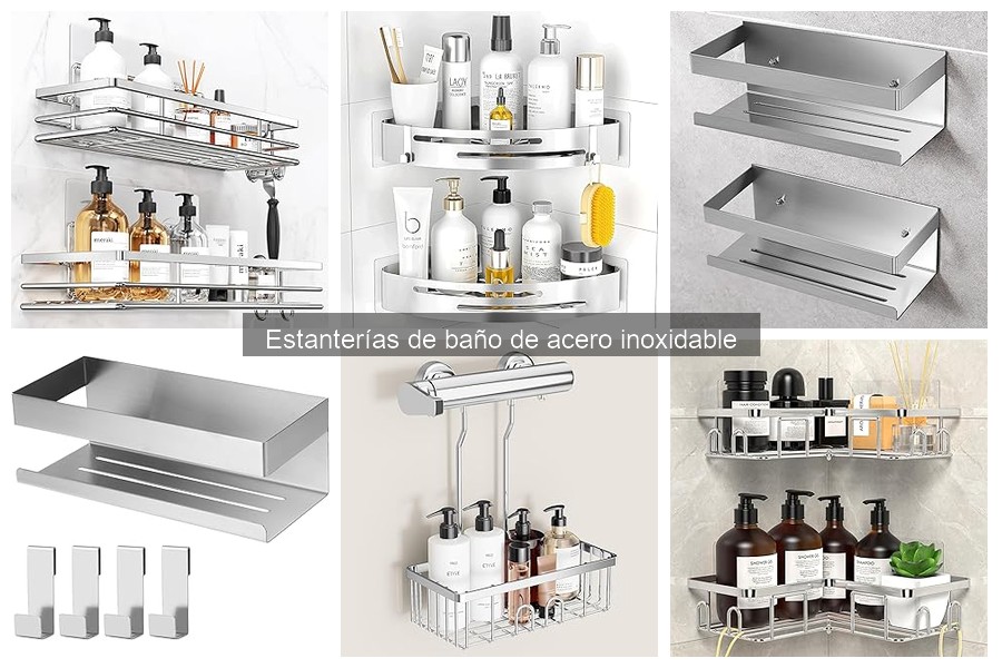 Alternativas a Estanterías de Baño de Acero Inoxidable