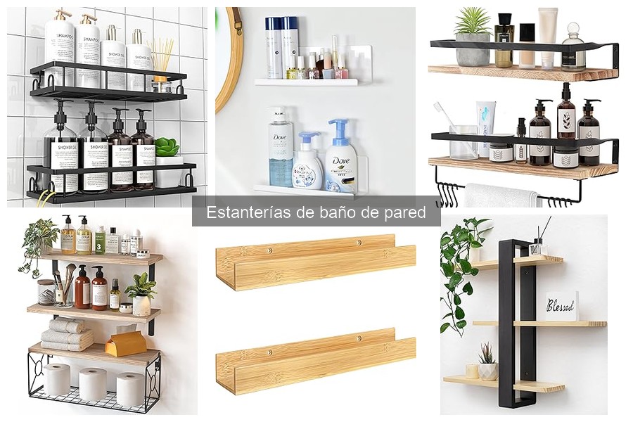 Alternativas a estanterías de baño de pared para organizar