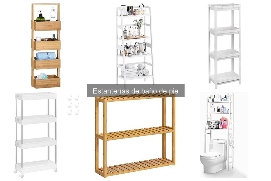 Alternativas a estanterías de baño de pie para organizar tu baño