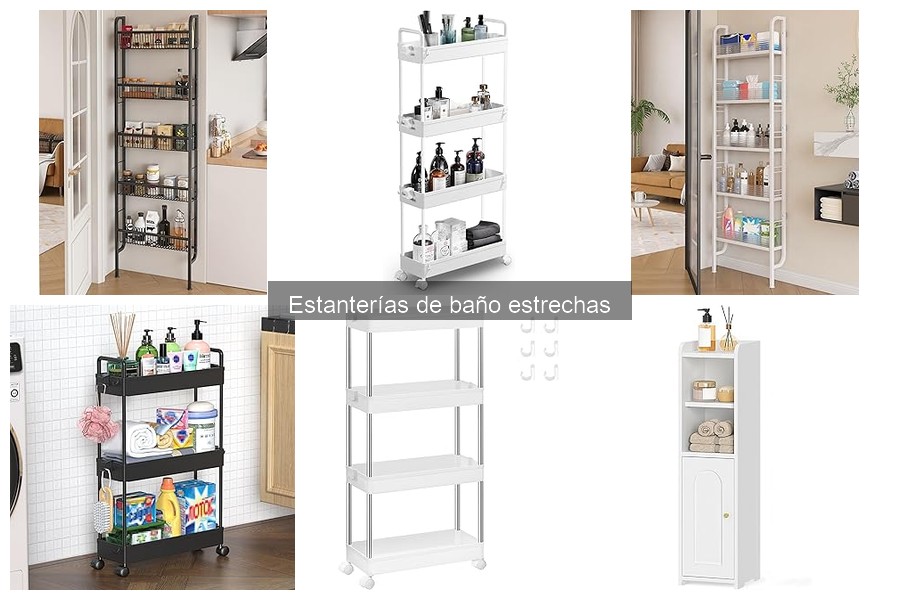 Alternativas a estanterías de baño estrechas: ¡Descubre opciones!