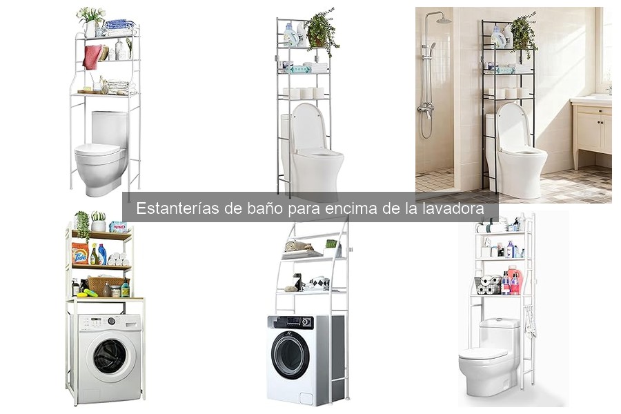 Alternativas a Estanterías de Baño sobre la Lavadora