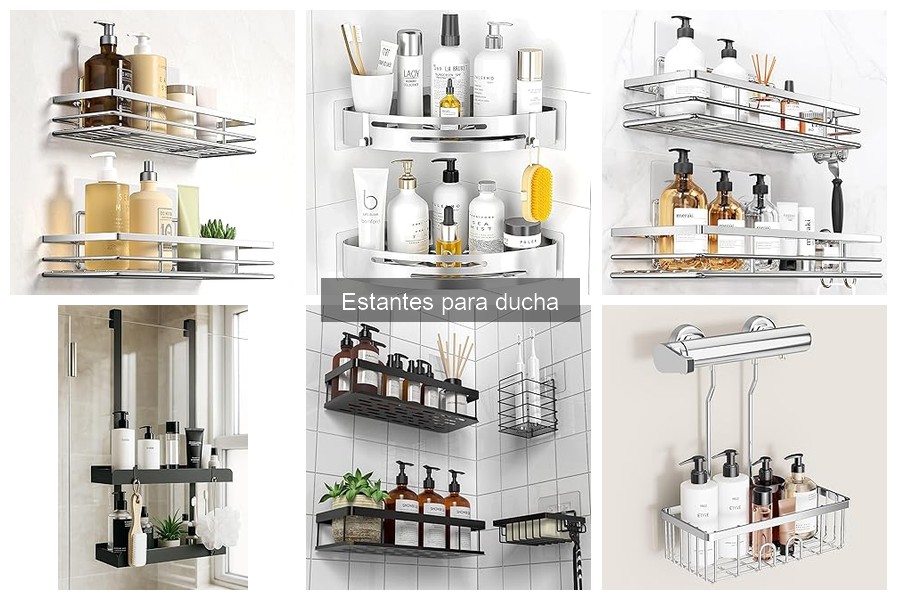 Alternativas a estantes para ducha: soluciones sin espacio