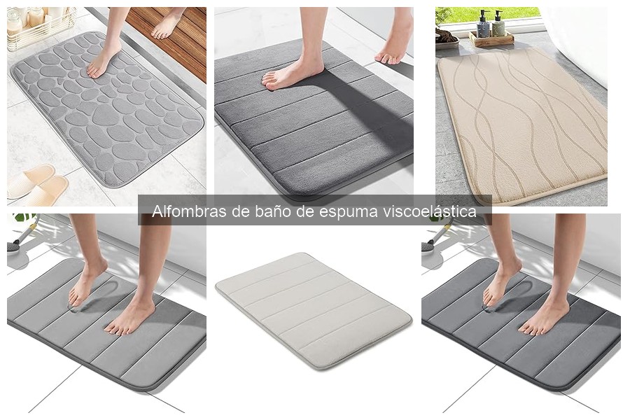 Alternativas a las alfombras de baño de espuma viscoelástica