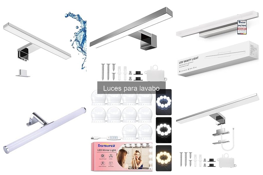 Alternativas a las luces convencionales para lavabos