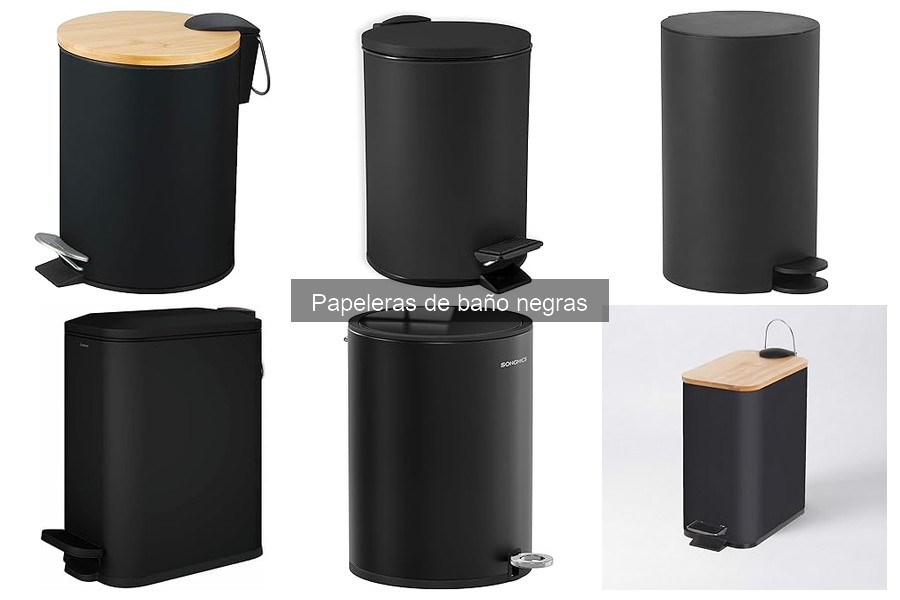 Alternativas a las papeleras de baño negras: innovadoras opciones