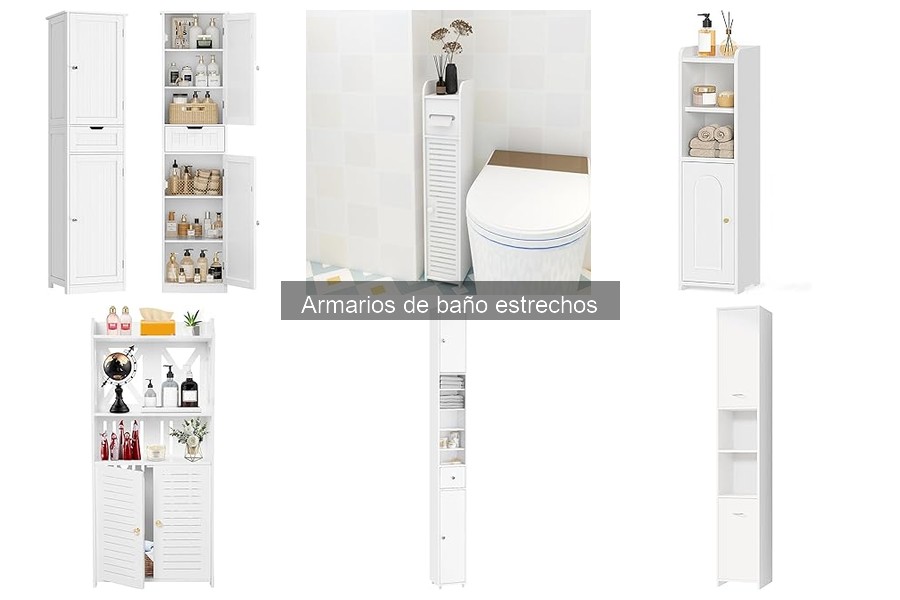 ** Alternativas a los Armarios de Baño Estrechos: Soluciones Ingeniosas