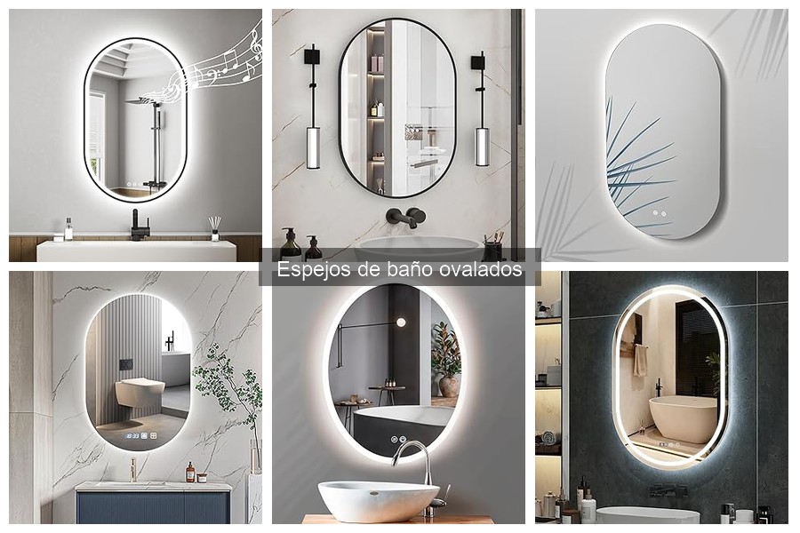 Alternativas a los espejos de baño ovalados | Opciones originales