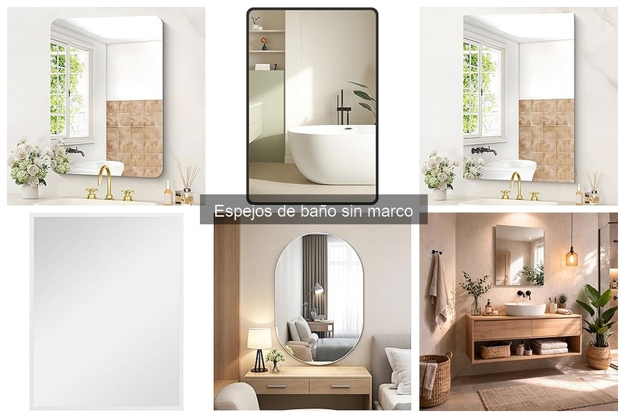 Alternativas a los Espejos de Baño Sin Marco: Mejores Opciones