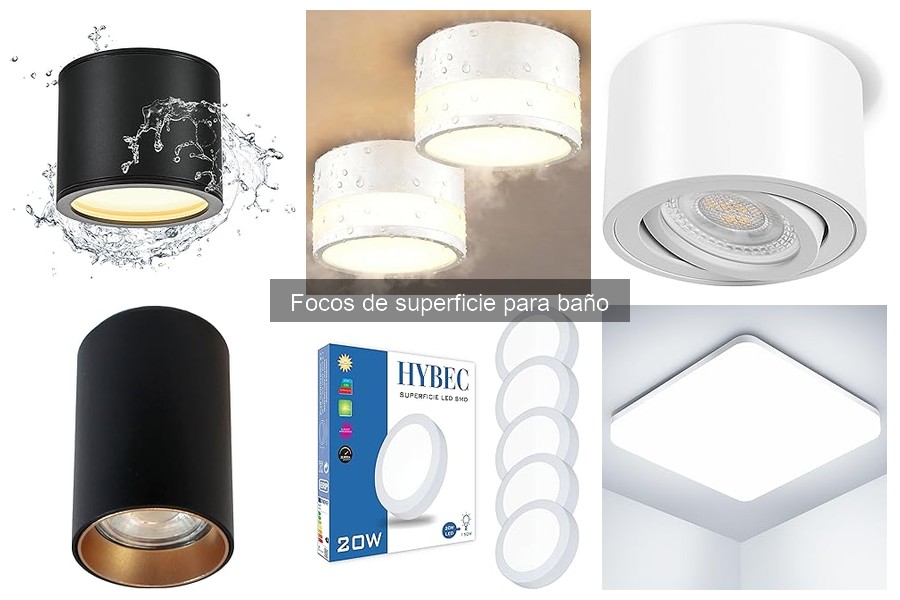 Alternativas a los Focos de Superficie para Baño