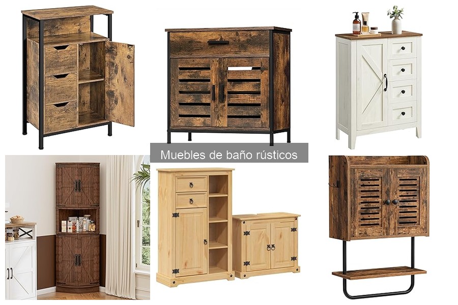Alternativas a los muebles de baño rústicos: mejores opciones