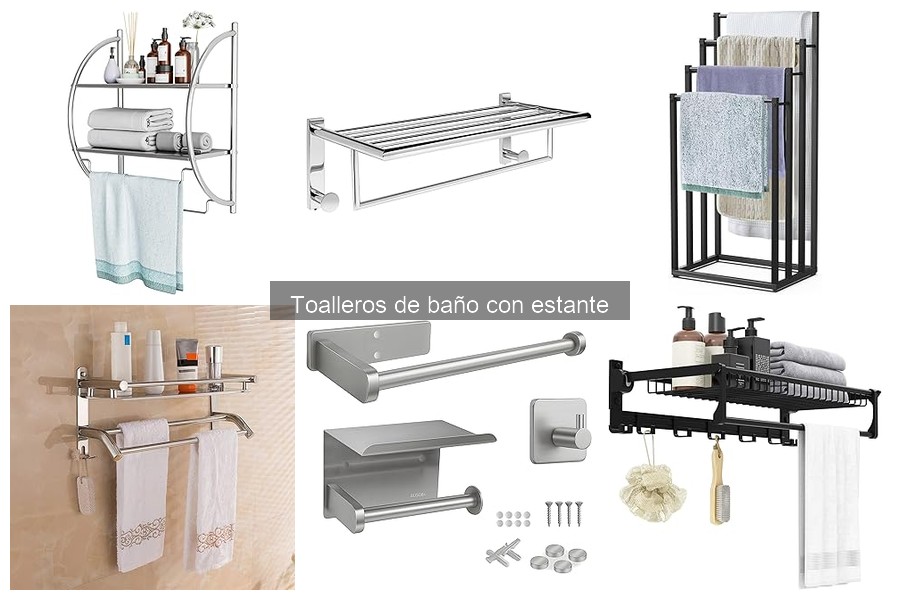 Alternativas a los toalleros de baño con estante