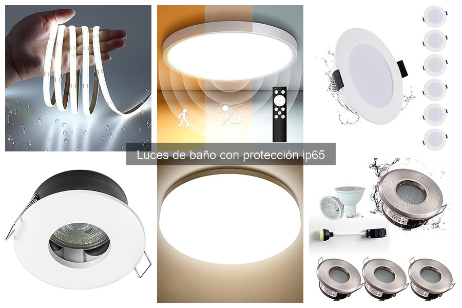 Alternativas a luces de baño con protección IP65