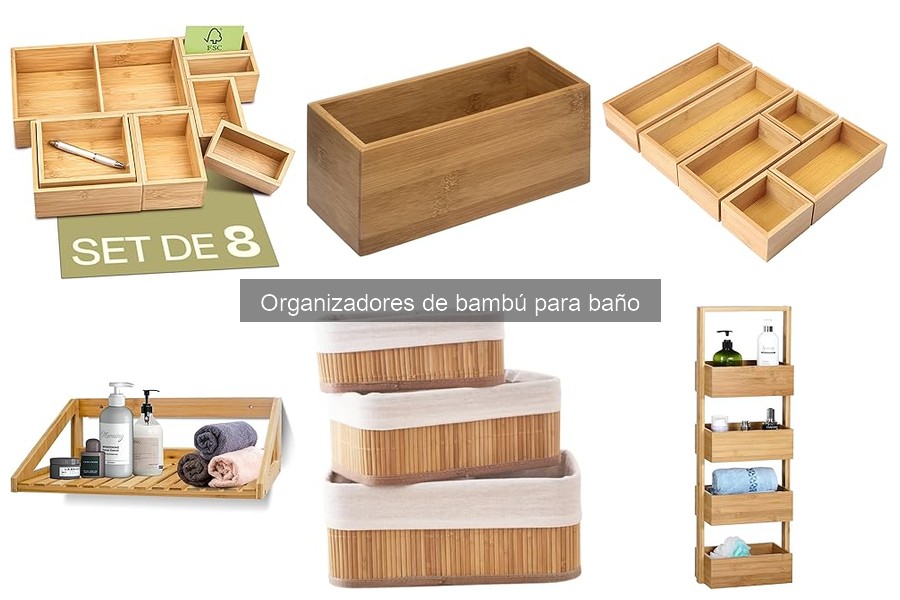 Alternativas a organizadores de bambú para baño