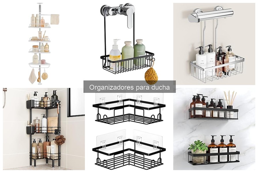 Alternativas a organizadores para ducha en espacios pequeños