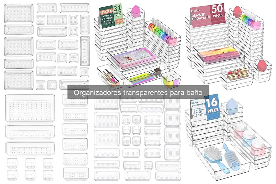 Alternativas a organizadores transparentes para baño