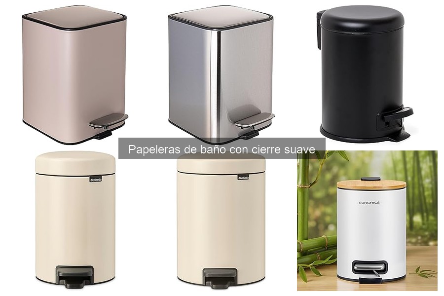 Alternativas a papeleras de baño con cierre suave
