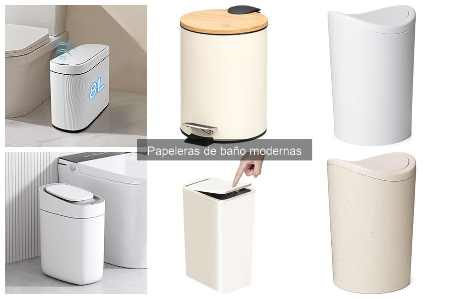 Alternativas a Papeleras de Baño Modernas con Estilo Rústico