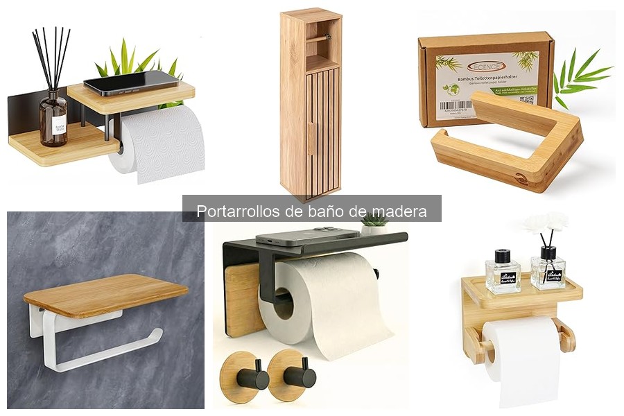 Alternativas a portarrollos de baño de madera: 5 opciones
