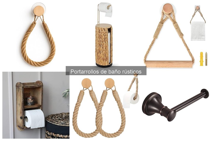 Alternativas a portarrollos de baño rústicos: opciones creativas